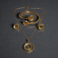 Luxury Gold Plated Floral Jewelry Set