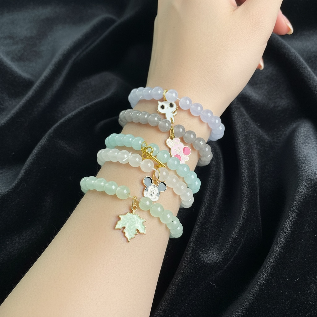 Premium Pearl Charm Bracelet