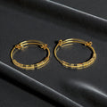2 PC Gold Plated Bangle Set