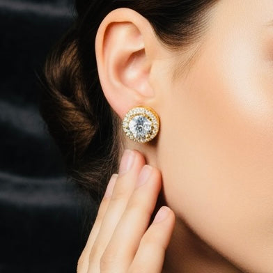 Elegant Zarcoon Stone Earrings