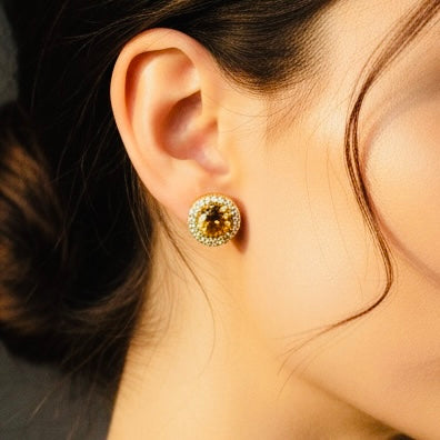 Elegant Zarcoon Stone Earrings