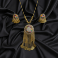 Kashmiri Earrings & Lockets Set Round